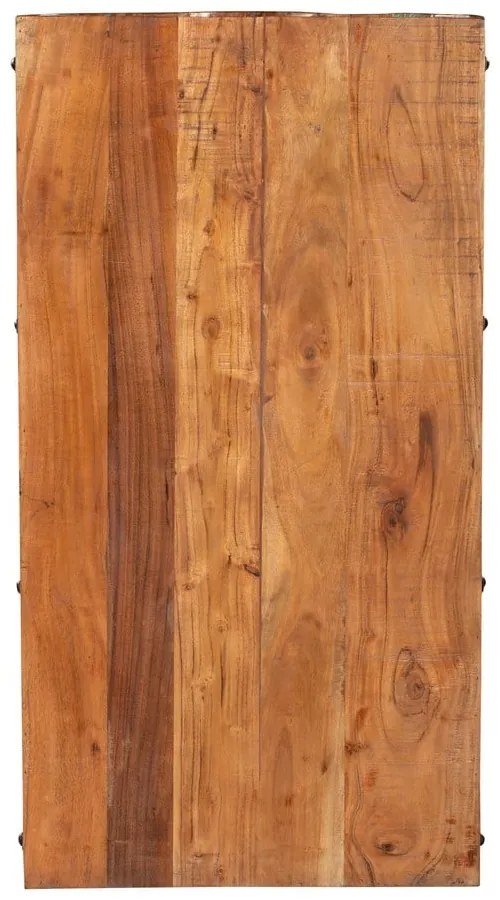 Vinotéka z recyklovaného dreva v prírodnej farbe na 8 fliaš, 60x115 cm Kaveri – Interia Home & Living