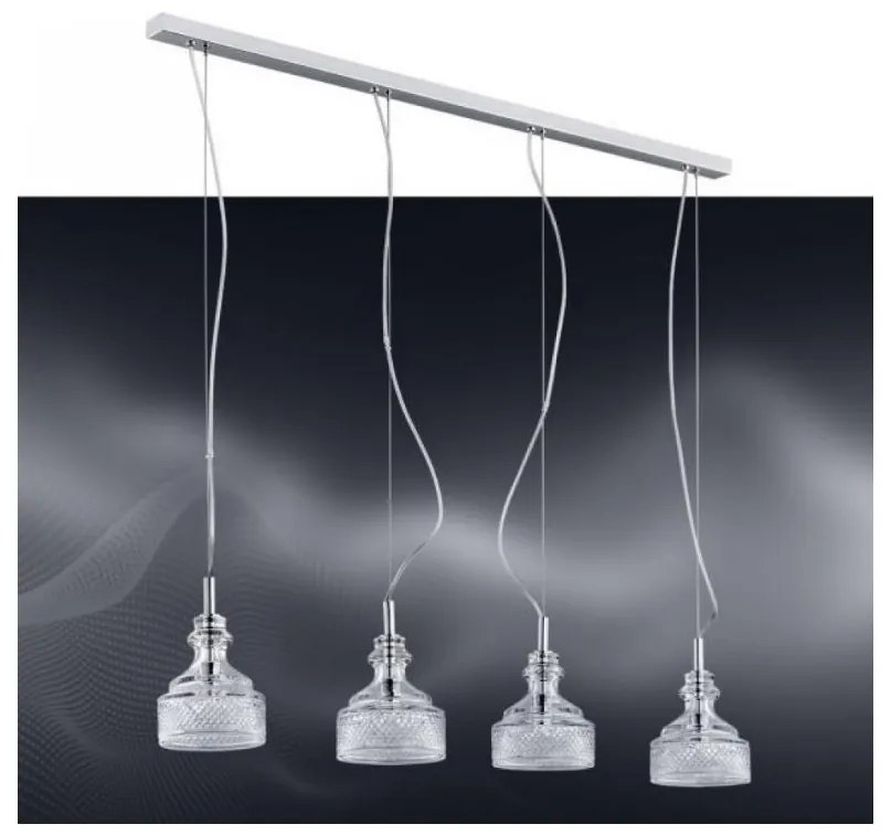 Argon 1650 - LED Luster na lanku TULUZA 4xLED/5W/230V