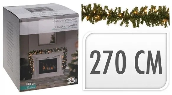 Vianočná girlanda s 35 LED svetlami 270 cm
