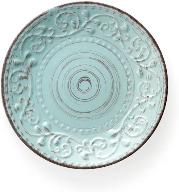 Tyrkysovomodrý dezertný tanier z kameniny Brandani Serendipity, ⌀ 21 cm