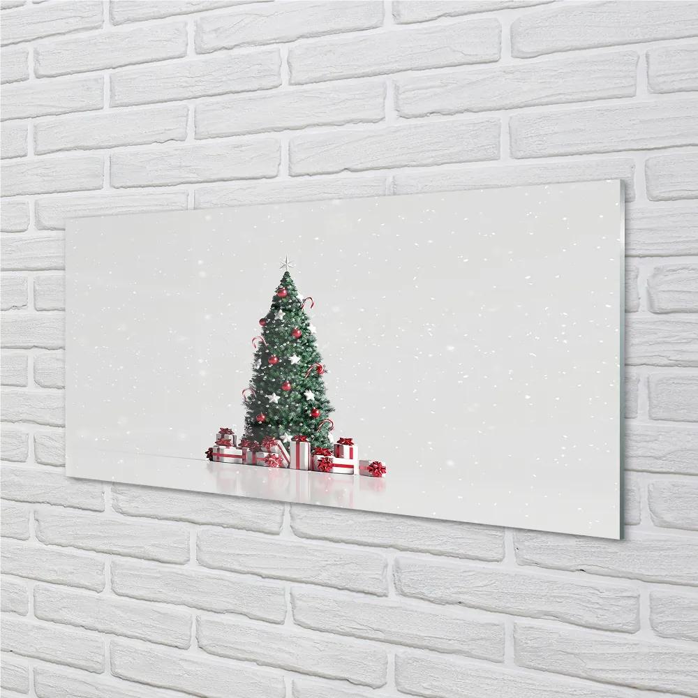 Obraz plexi Ozdoby na vianočný stromček darčeky 100x50 cm