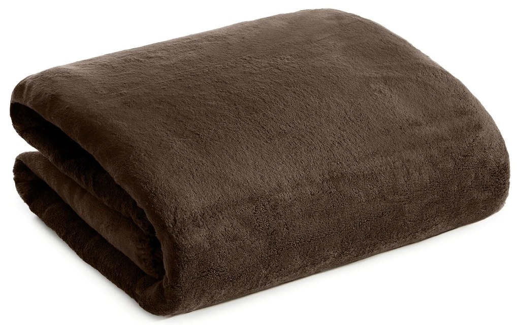 BUKLÉ DEKA TEDY 200X220 CM TMAVOHNEDÁ
