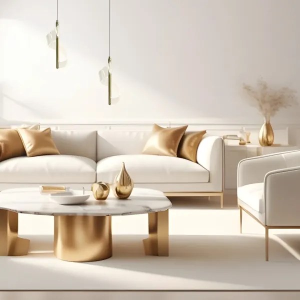 LED Luster na lanku LARGO LED/10W/230V zlatá