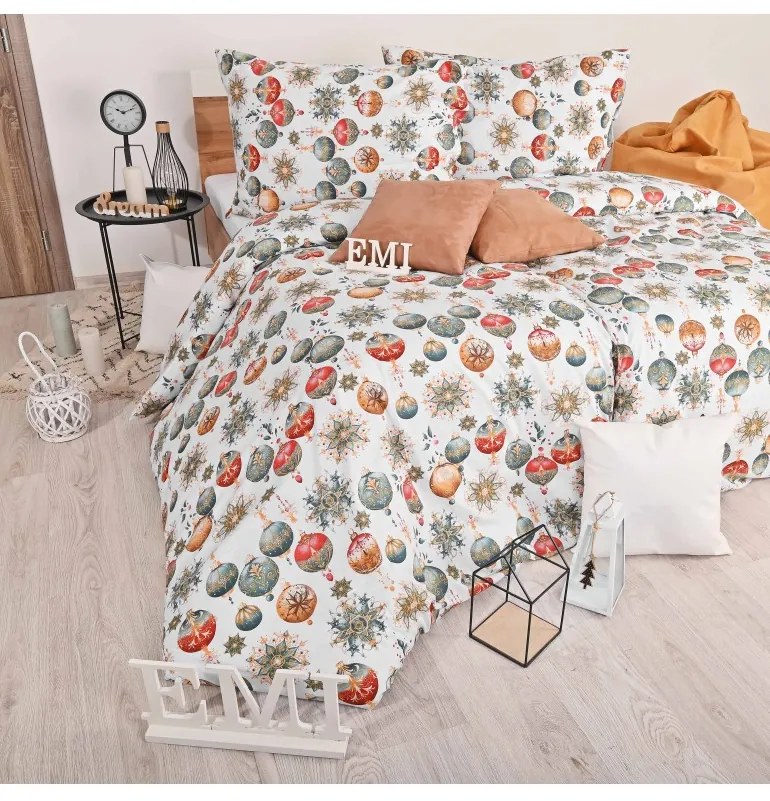 Vianočné bavlnené obliečky Magic EMI, Štandardný set jednolôžko obsahuje 1x 140x200 + 1x 70x90