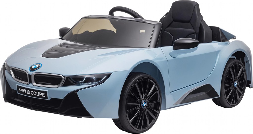 HOMCOM Elektrické auto pre deti 3-8 rokov 6V BMW I8 Coupe s licenciou a diaľkovým ovládaním, 2 dverami, svetlami a hudbou, Elektrické auto z PP a kovu