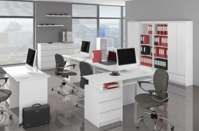 Komoda K160 2D 4SZ CLP biela