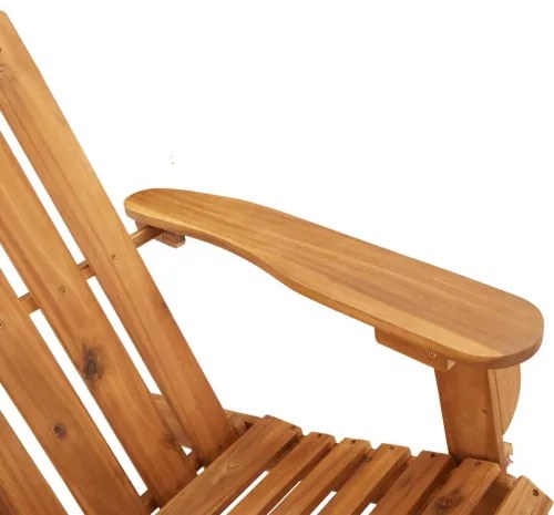 vidaXL Adirondack Záhradná lavička s vankúšmi 126 cm masívna akácia-