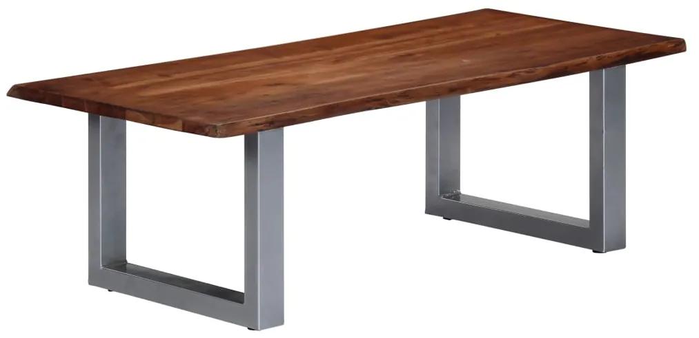 vidaXL Konferenčný stolík, nepravidelné hrany 115x60x40 cm, akácia