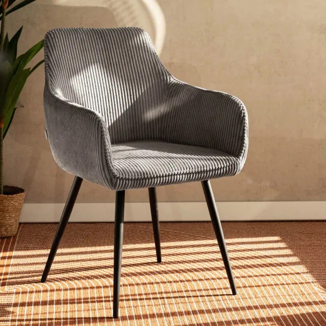 Jedálenská stolička SATORI FASO sivá 894454