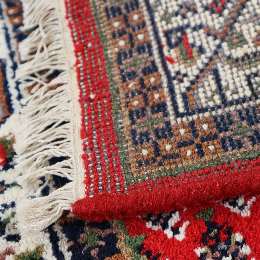 Asra, Kusový ručne tkaný koberec Mir red, 120x180, červená, obývacia izba