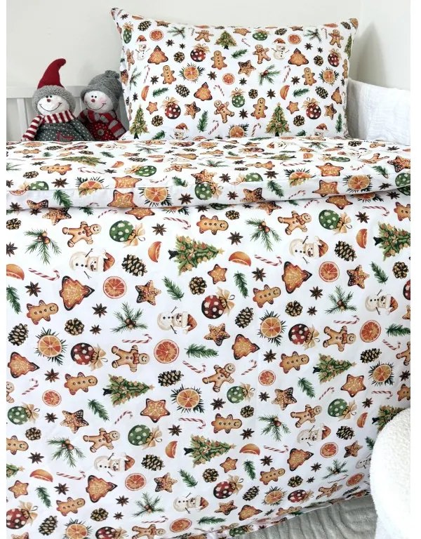 INTERMEDIC SK Detské vianočné obliečky Perníček – 100×135/40×60 cm