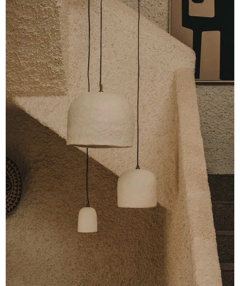 Biele závesné svietidlo ø 25 cm Calvia – Kave Home