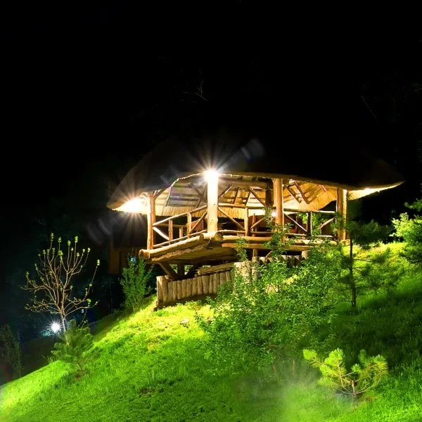 LED Solárny reflektor so senzorom DUO LED/1W/3,7V 1200 mAh IP44