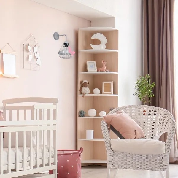 Detské nástenné svietidlo KAGO 1xE27/60W/230V šedá