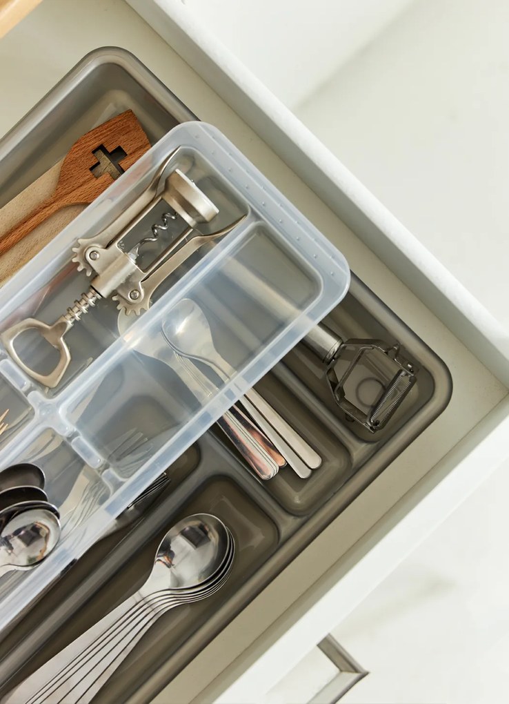 Rotho Organizér do zásuvky, príborník dvojposchodový KLASIK 32 x 39 cm