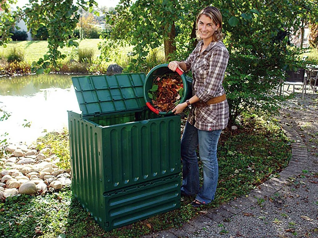 Elkoplast Kompostér ECOKING zelený - rôzne veľkosti Velikost: 400 L