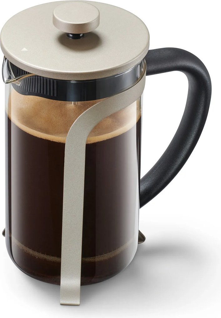 Kanvica french press 800 ml, 6 šálok, farba šampanského