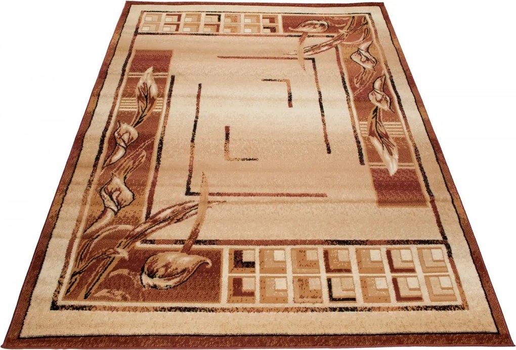 TA Koberec 7131E SVETLO BÉŽOVÝ ATLAS PP Rozmer: 70x130 cm