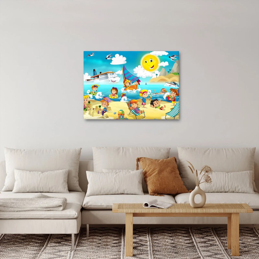 Obraz - Deň na pláži (70x50 cm)