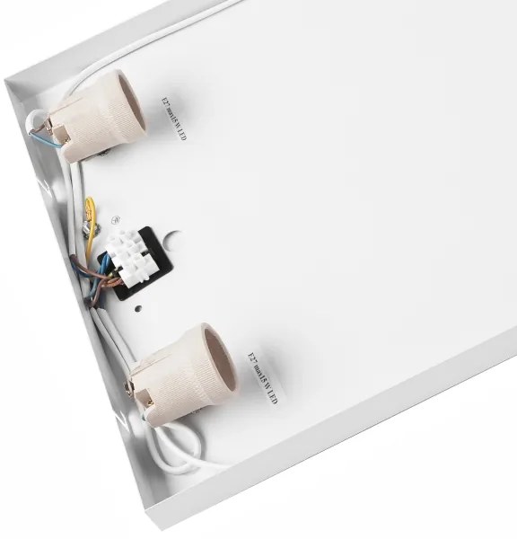 Stropné svietidlo NATURAL SQUARE 4xE27/15W/230V 45x45 cm borovica