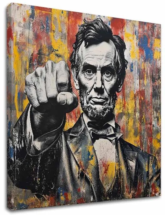 Obraz Abraham Lincoln - Sila histórie | 100% originál domaľovaný akrylom