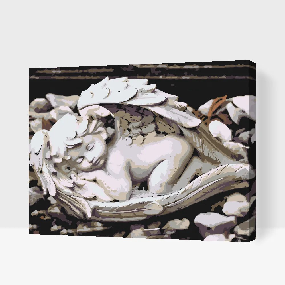 Gario Maľovanie podľa čísel Anjel Rozmery: 40 x 30 cm, Rámovanie: Iba zrolované plátno