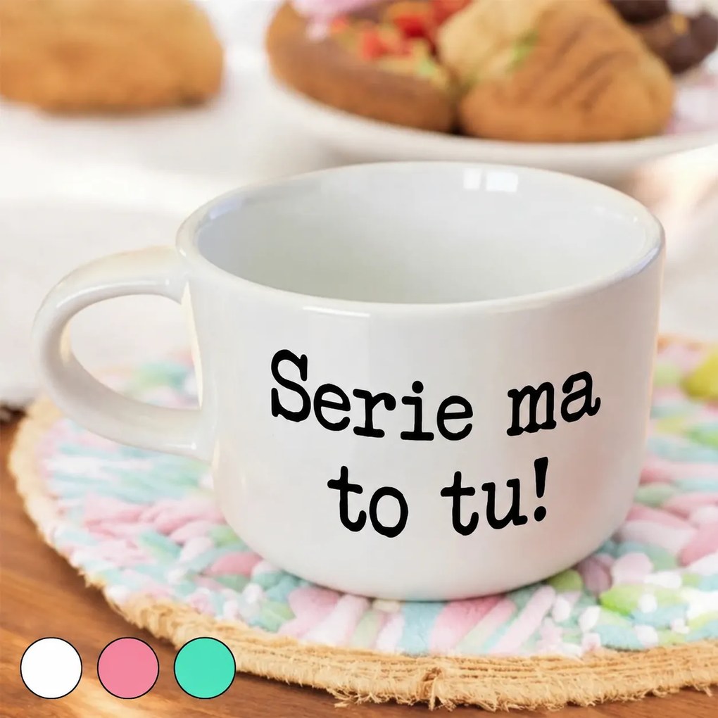 Ahome Hrnček makronka - Serie ma to tu! Vyberte farbu: Biela