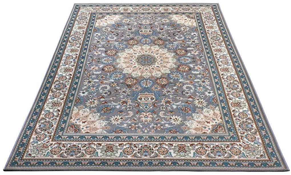 Hanse Home, Kusový koberec Flair 105715 Grey Cream – na von aj na doma, 240x340, šedá, chodba / predsieň