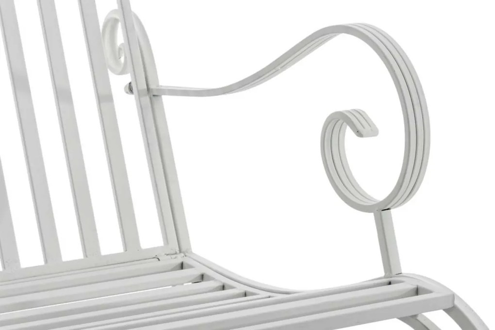 Kovové hojdacie kreslo Smile (SET 2 ks) - Biela