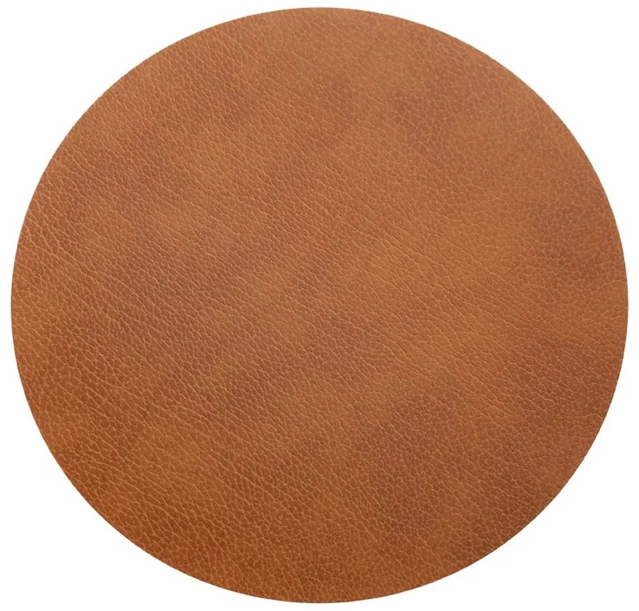 Koňakovohnedá koža Circle XXXL Bull – LIND DNA