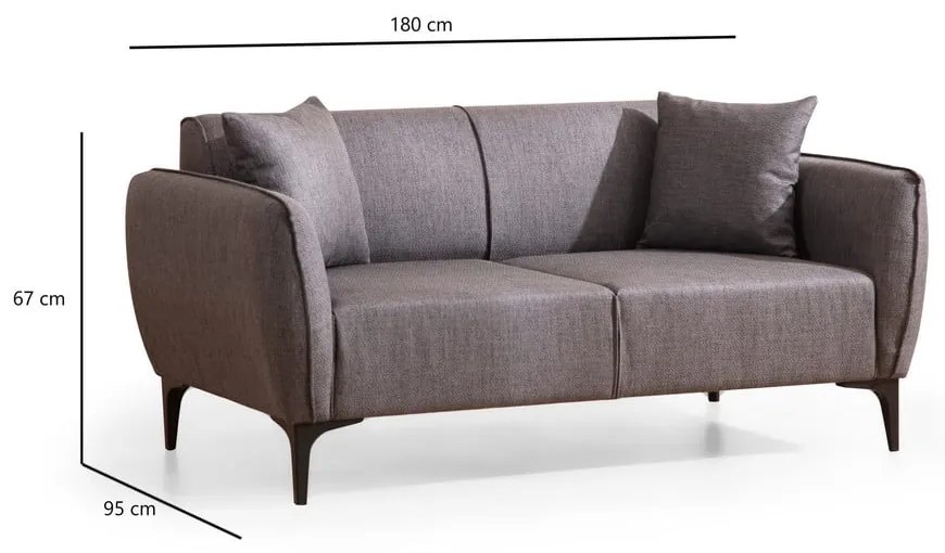 Tmavosivá pohovka Belissimo – Balcab Home