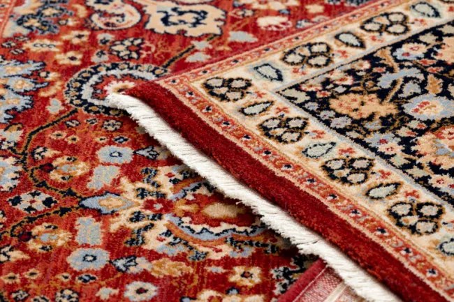 Koberec KESHAN Fredzle, Ornament, ramka orientálny 7573/53577 bordo / granát