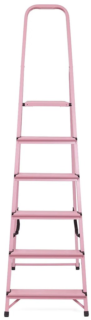 Elkop Oceľový rebrík ružový, 6 priečok