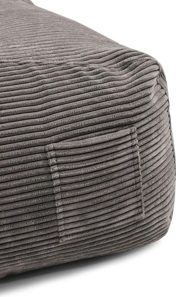 Menčestrový detský sedací vak v tehlovej farbe Game Amuse – SLOWDOWN