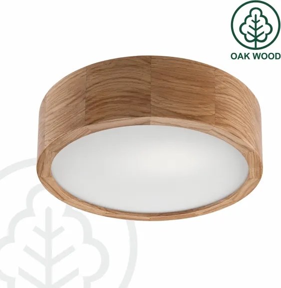 Brilagi - LED RGBW stmievateľné stropné svietidlo CARVALHO 1xE27/15W/230V Wi-Fi dub pr. 27,5