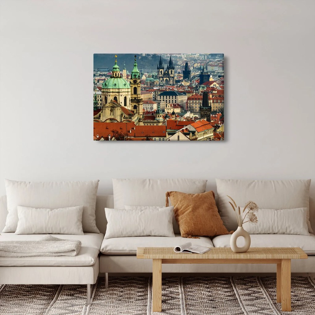 Obraz - Panorama Prahy (90x60 cm)