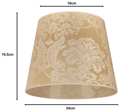 Duolla - Tienidlo k stolnej lampe CLASSIC M E27 pr. 24 cm zlatá