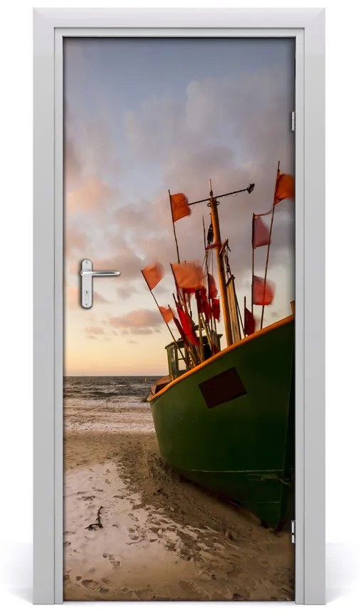 Fototapeta na dvere samolepiace rybárska loď 75x205 cm