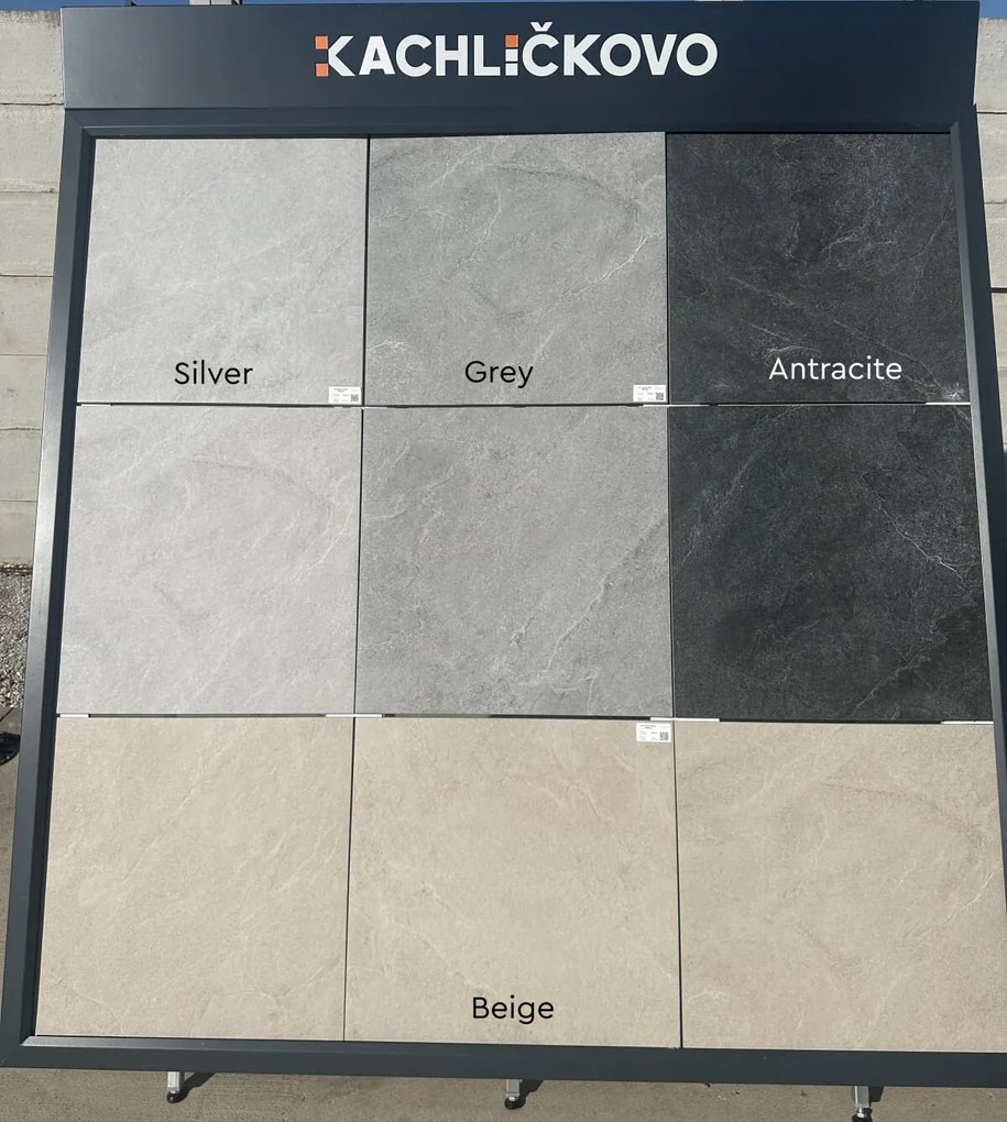 Dlažba Lime Stone Silver 60x60x2