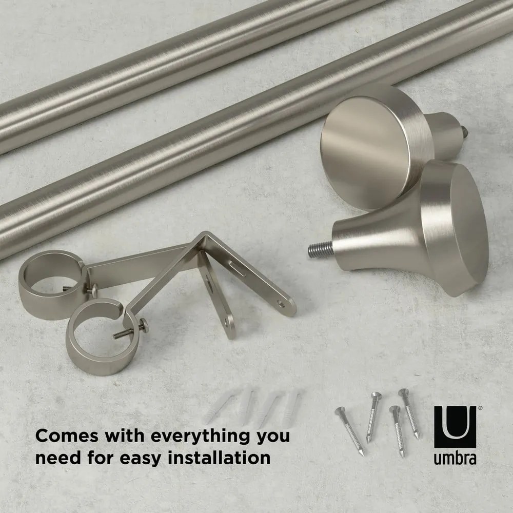 Oceľová roztiahnuteľná garniža 91 - 183 cm Ella - Umbra