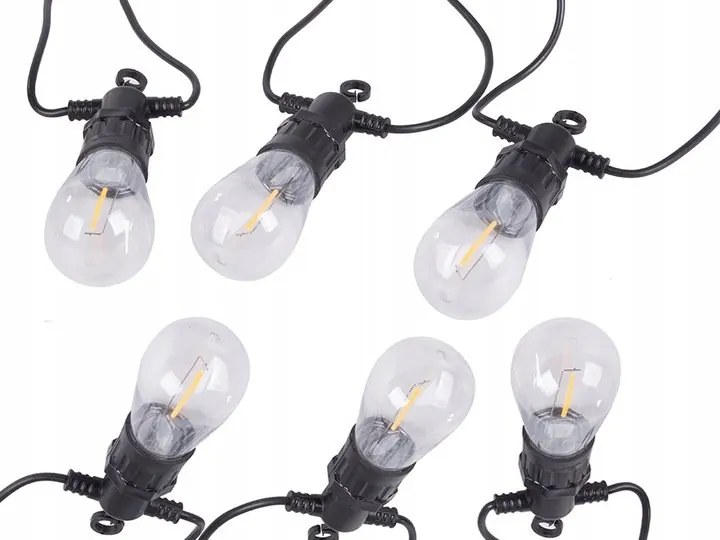 Verk 12301 LED Vonkajšia dekoračná reťaz girlanda 10 žiaroviek, IP44, 10 m