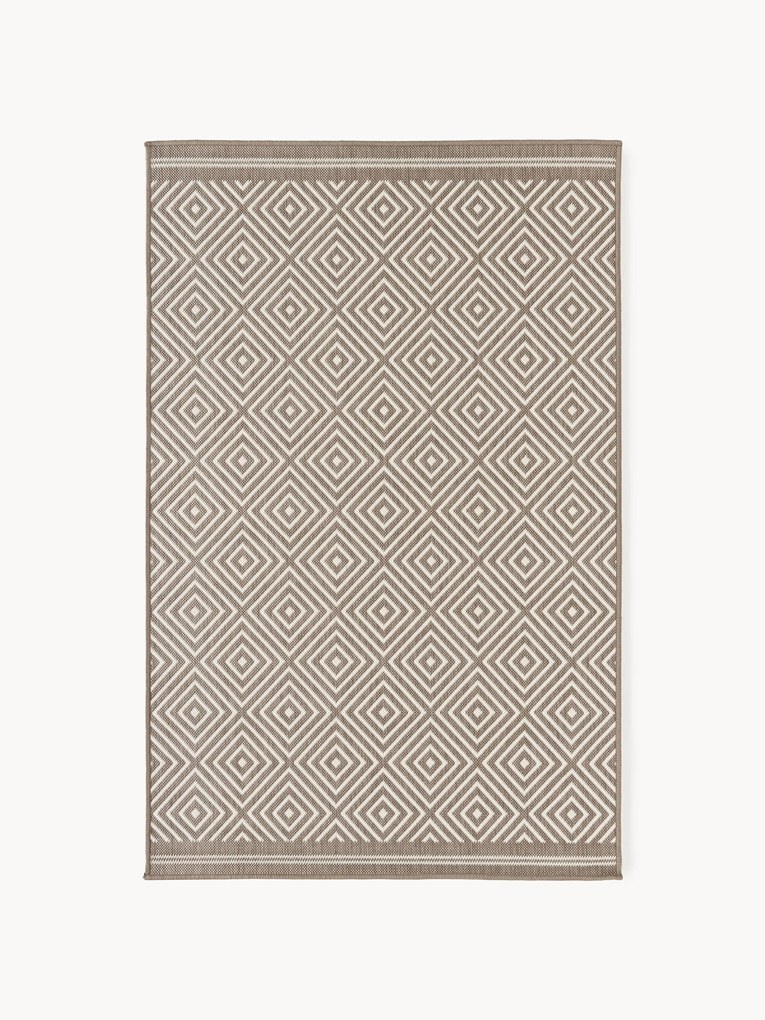 Obojstranný koberec's diamantovým vzorom do interiéru/exteriéru Reddy