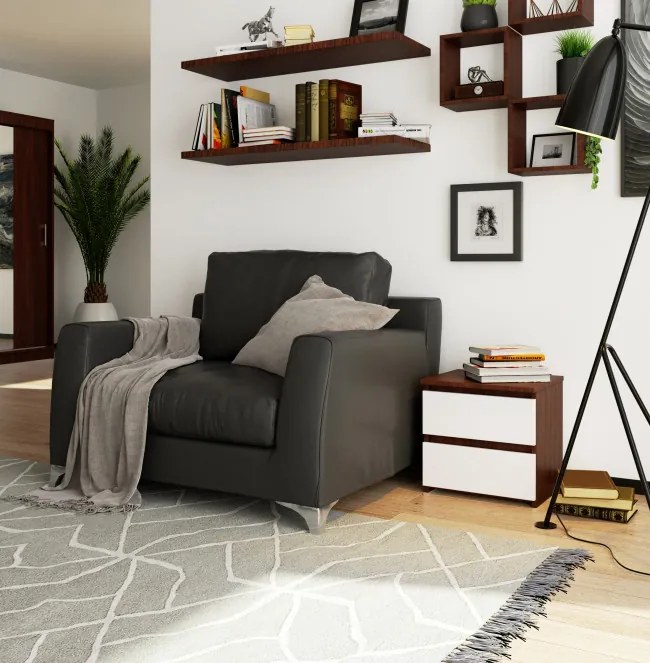 Nočný stolík CL2 2SZ CLP wenge / biely