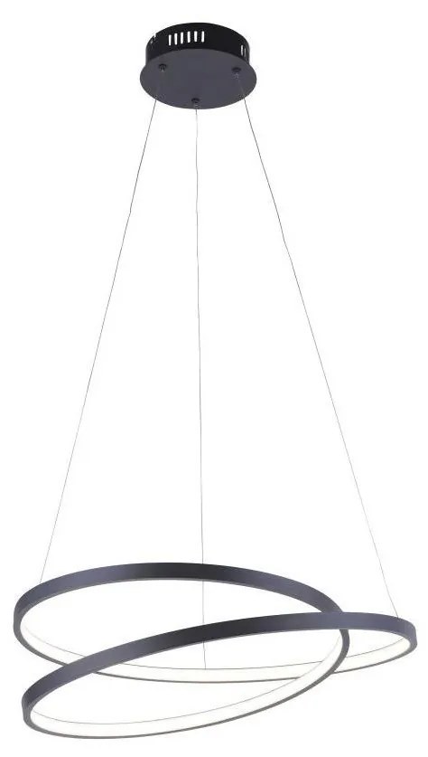Paul Neuhaus Paul Neuhaus 2472-18 - LED Stmievateľný luster na lanku ROMAN LED/30W/230V čierna W1757
