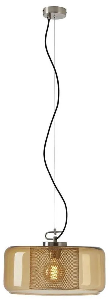 Briloner 4018-017 - Luster na lanku SEVENTIES 1xE27/40W/230V zlatá