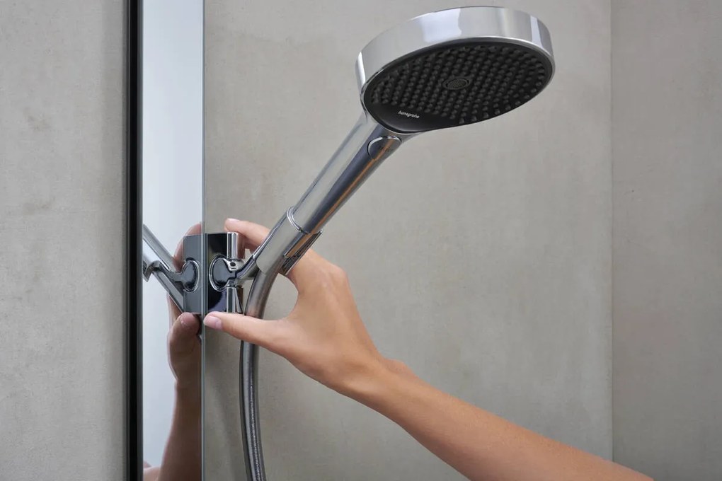 Hansgrohe Rainfinity, Showerpipe 250 1jet EcoSmart s termostatom ShowerTablet 350, chrómová, HAN-28742000