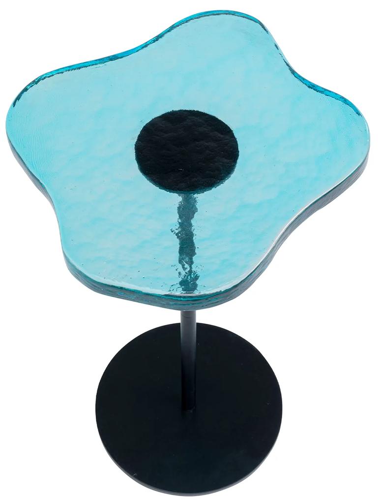 Lava príručný stolík modrý  Ø30 cm