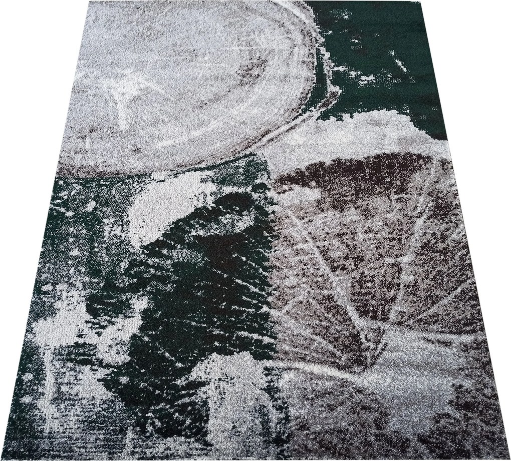 DY Moderný sivo-zelený koberec Otto 04 Rozmer: 160x220 cm