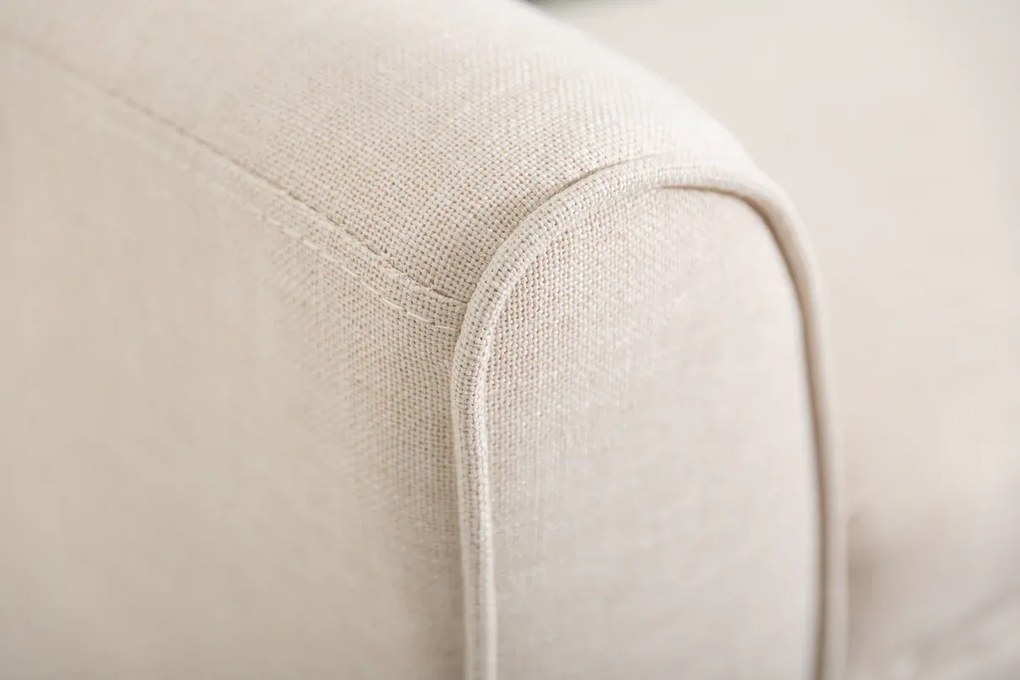 Krásna dizajnová lavica Scarlett 90 cm – v jemnej béžovej látke