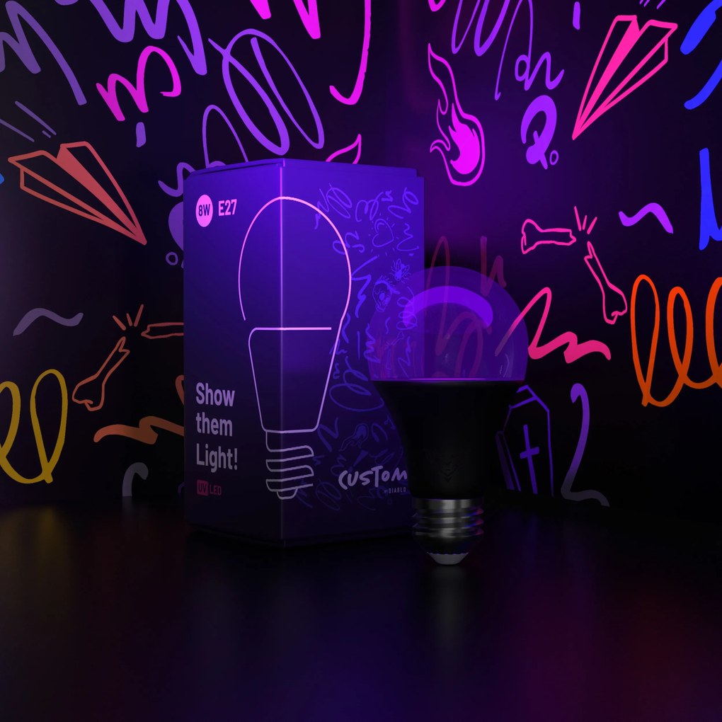 LED UV žiarovka Diablo X-Custom